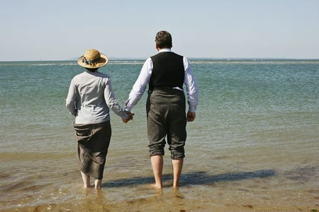 Ms. Hughes & Mr. Carson at the beach