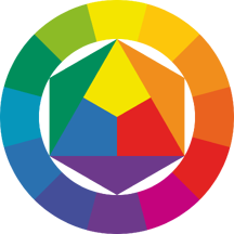 Standard color wheel (with a dozen colors)