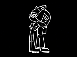 S01e01 b&w Sam and Tuck hug