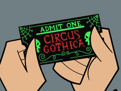 S01e20 Circus Gothica ticket
