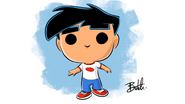 Danny Fenton Funko POP! figure concept art by Butch Hartman