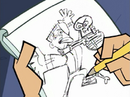 S01e13 Danny's skeleton sketch