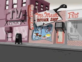 S01e06 Mr. Meat butcher shop