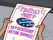 S02e01 Paulina's Party flier