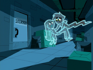 Danny Phantom carries Jazz to safety