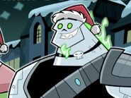 S02E10 - The Fright Before Christmas - Skulker with a Santa hat