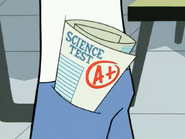 S03e09 A+ on science test