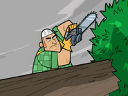 S03e06 workman with a chainsaw