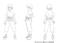 Ginro's character design for the anime.