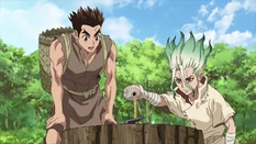 Senku with Taigi