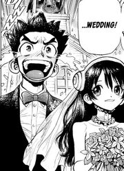 Taiju and Yuzuriha wedding