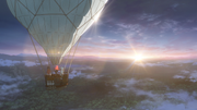 Hot air balloon flight