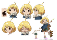 Suika's character design for the anime.