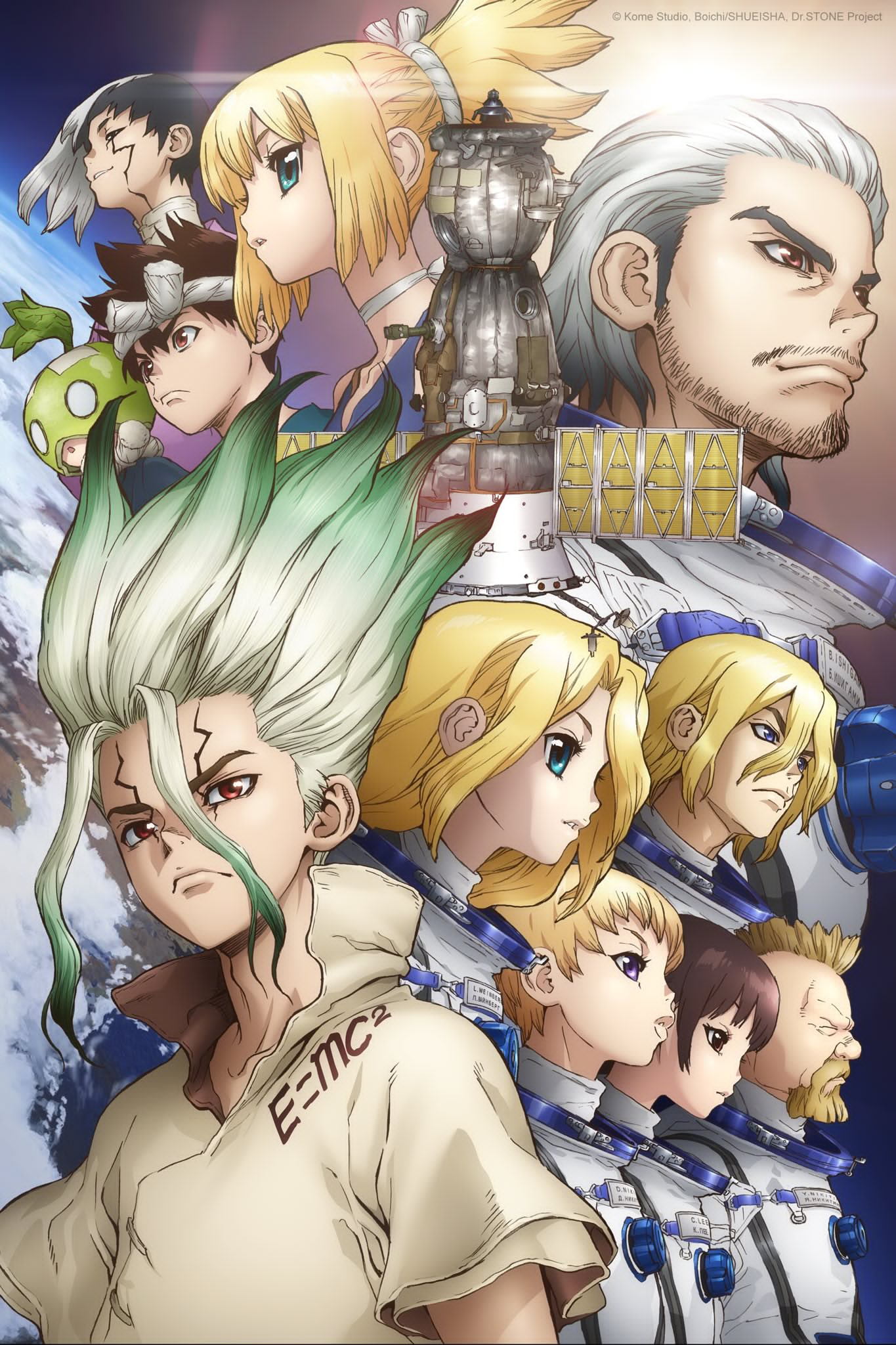 Dr. STONE TV Anime Introduces 3 New Characters to Treasure Island