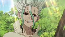 Senku reveals himself to Taiju