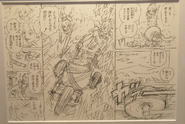 A storyboard from chapter 17 (by Riichiro Inagaki)