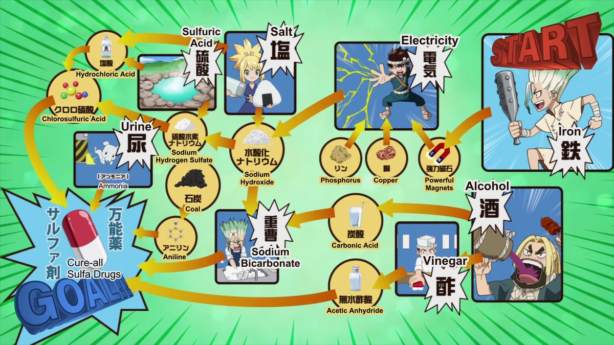 Roadmap Diagrams Dr Stone Wiki Fandom