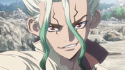 Senku defies Tsukasa