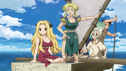 The power team on the boat