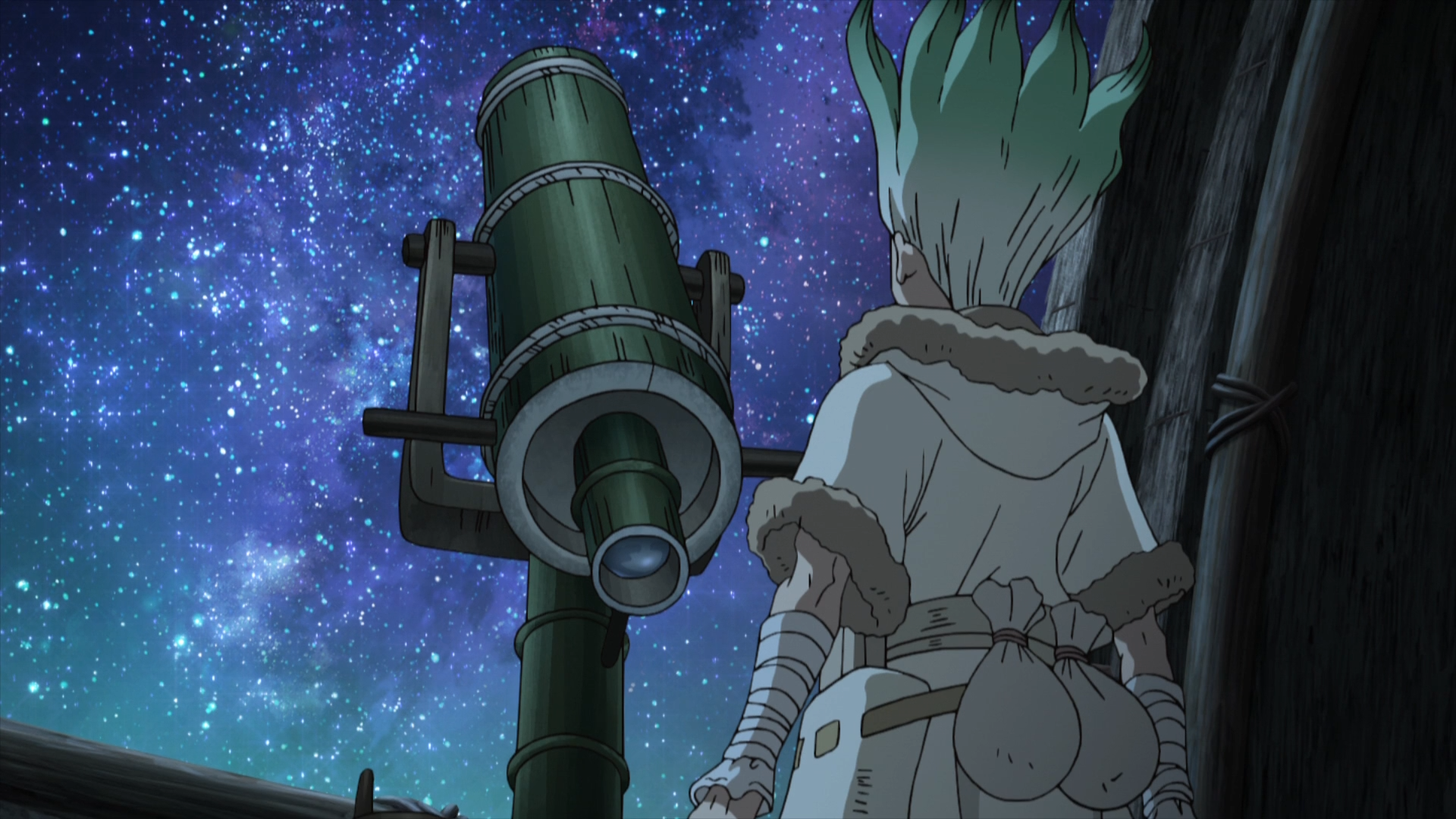 TV Anime Dr. STONE Reveals Key Visual for Its 2nd Cour Set in Space