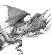 Der weiße Drache - Illustration von Alan Lee