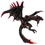 Der schwarze Flugwyvern aus Monster Hunter Frontier Season Forward 1