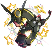 ein schillerndes Rayquaza
