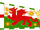 Royal Standard of Henry VII of England (Dragon and flames).png