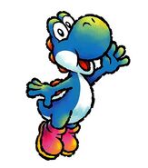 Ein blauer Yoshi