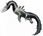 Die Skelettstruktur des Lagiacrus.