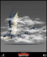 Konzept eines Qualmdrachen