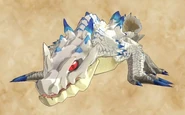 Ein Elfenbein-Lagiacrus' Jungtier aus Monster Hunter Stories 2