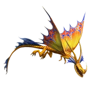 Todsinger in Aufstieg von Berk, hier fehlen ihm die blauen Punkte auf der Flügelinnenseite