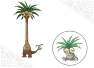 Nur Kokowei aus Alola (links) sind Pflanze/Drache-Pokémon, normale Kokowei haben den Typ Pflanze/Psycho