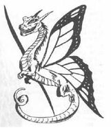 Ein Faerie dragon aus Dungeons & Dragons