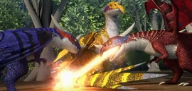 Trampler speit Nadderfeuer