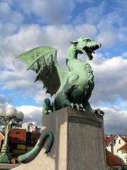 Ljubljana Drachenbrücke