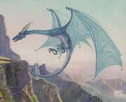 Himmelblauer Lindwurm Magic the Gathering