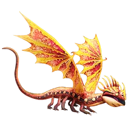 Sonnensturm, ihre Schuppen sind selbst für einen Feuerwurm extrem heiß, sie verlässt ihr Nest nur an besonders heißen Tagen, aus Aufstieg von Berk