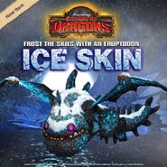 Eruptodon mit Eis-Skin aus School of Dragons