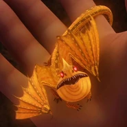 Ein frisch geschlüpfter Feuerwurm