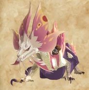 Ein ausgewachsener Mizutsune aus Monster Hunter Stories 2