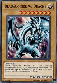 Die Karte des Blauäugigen weißen Drachen