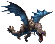 Eisenschuppe hat eine besonders dicke Haut und hat schon mehrere Treffer von Jägern abgekommen, ohne davon verletzt zu werden; aus Aufstieg von Berk