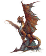 Ein Kupferdrache aus Dungeons&Dragons