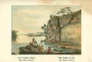 Der Piasa Felsen bei Alton in Illinois