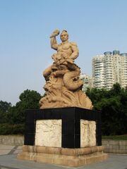 Statue of Zhou Chu in Yixing 2013-10