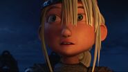 Astrid having heard Hiccup say don't close it