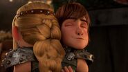 When Astrid hugged Hiccup