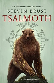Tsalmoth Cover Art - A large bearlike creature below the book title